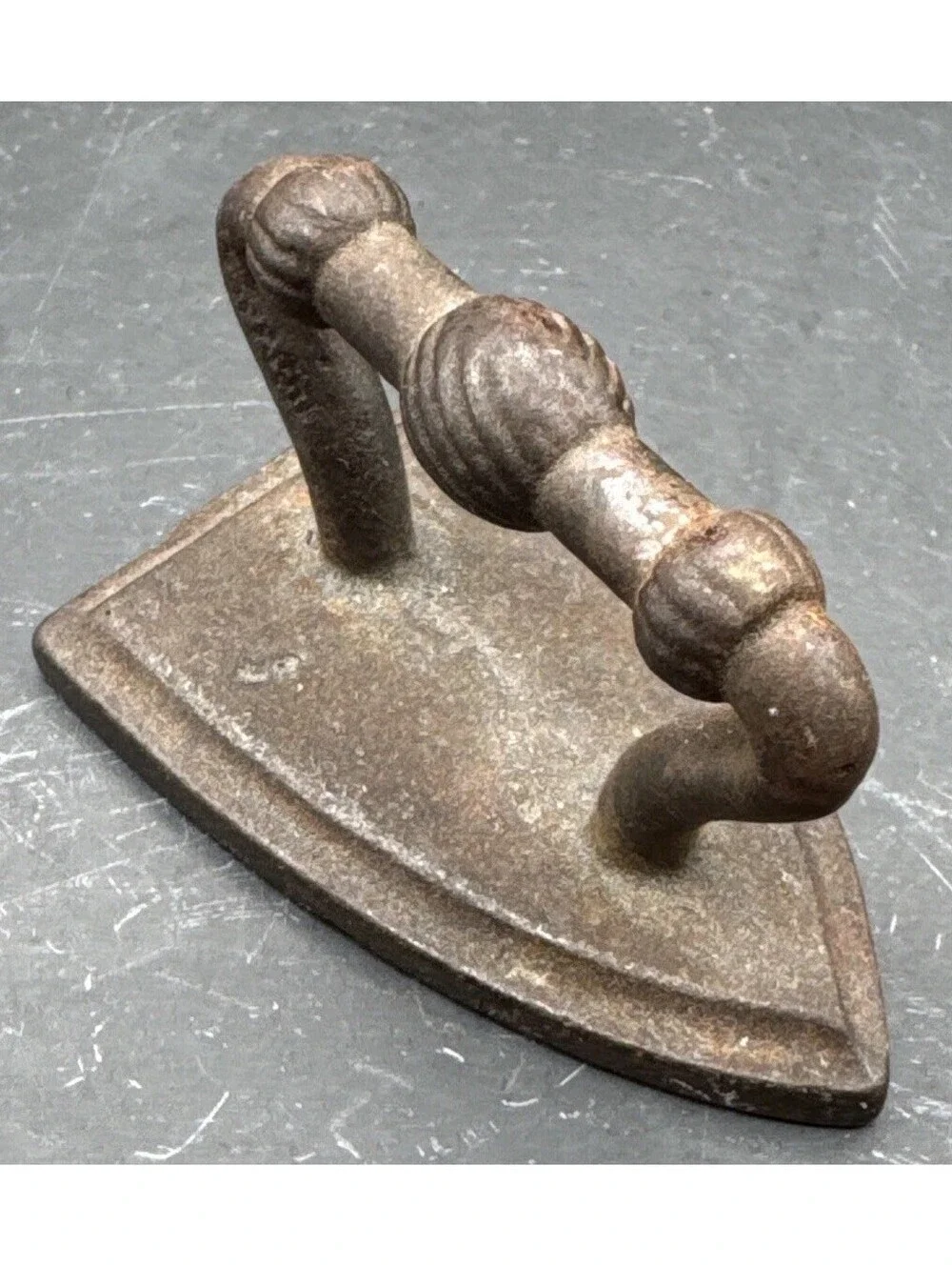 Miniature Salesman Sample Cast Iron Sad Iron Store Company